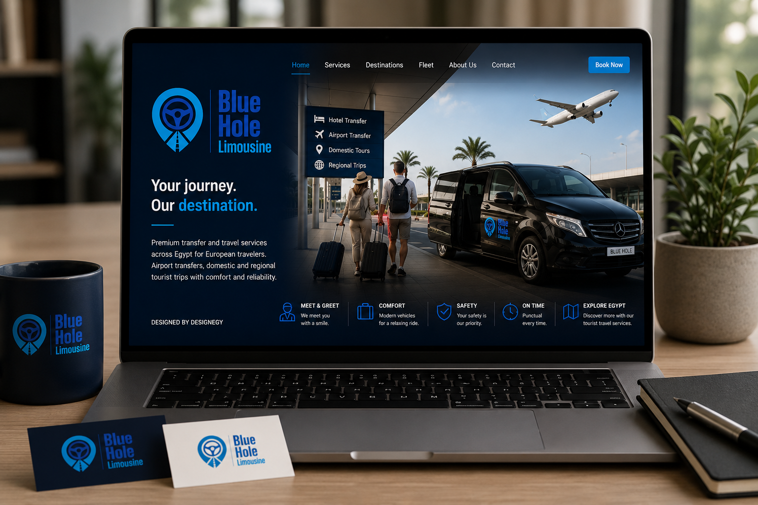 Blue Hole Limousine website design