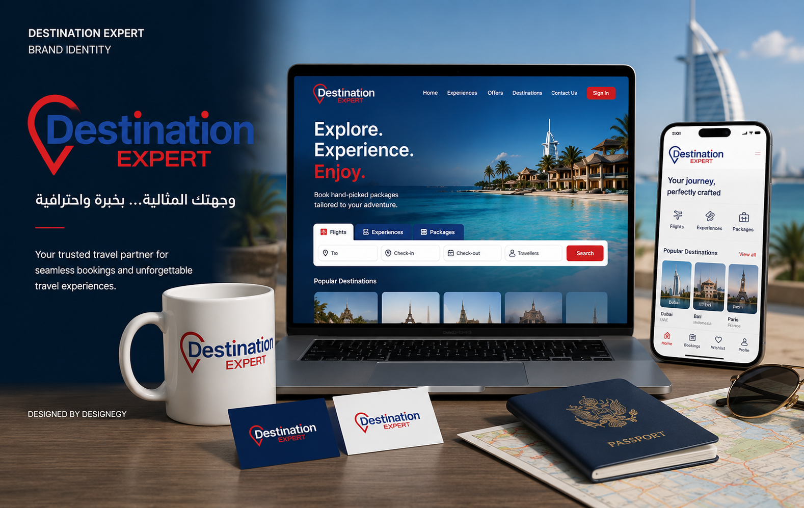 Destination Expert website design
