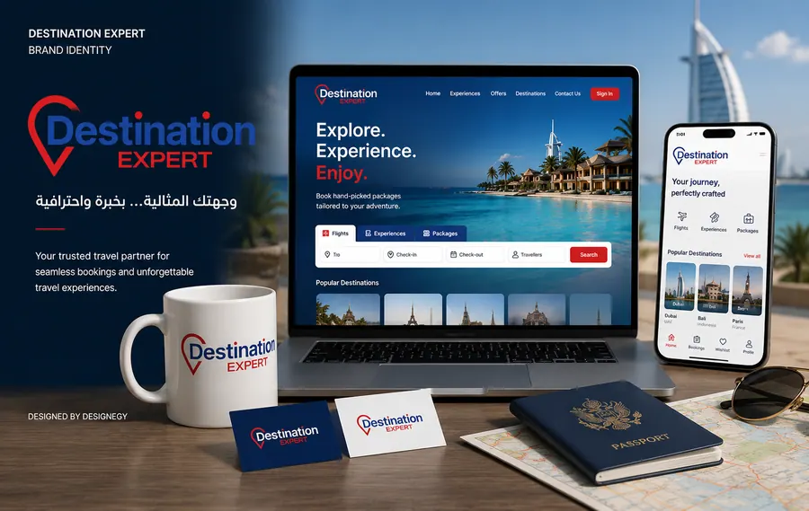 Destination Expert website design