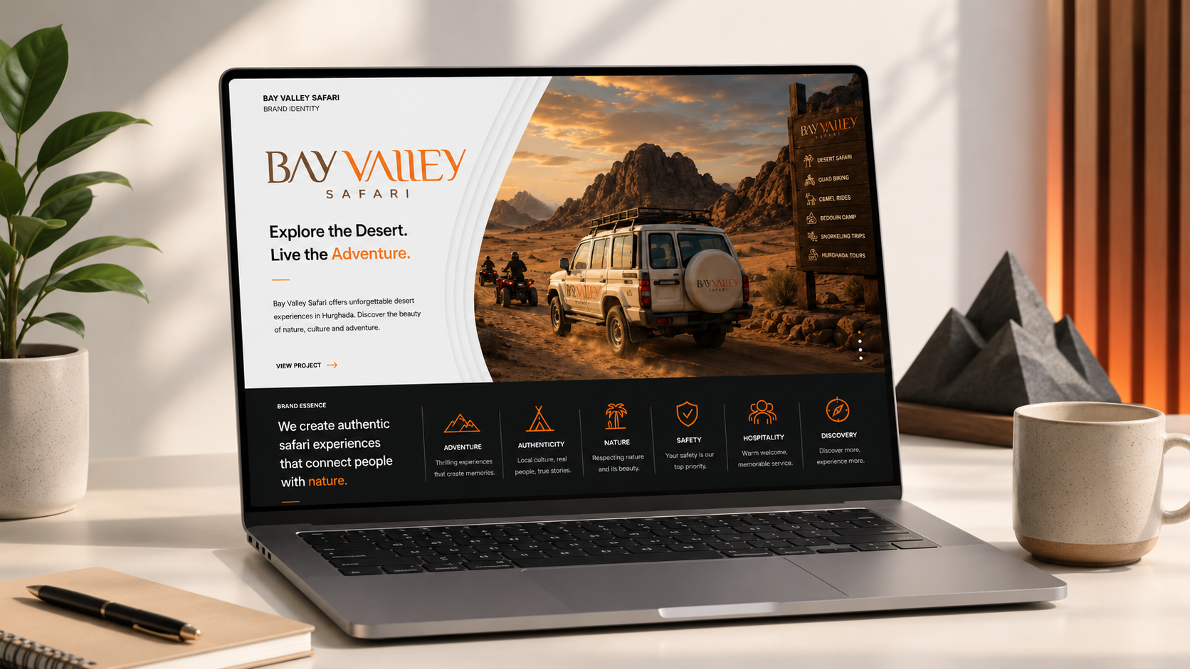 Bay Valley Safari website design