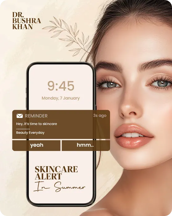 Dr. Bushra Khan post: Skincare alert in summer